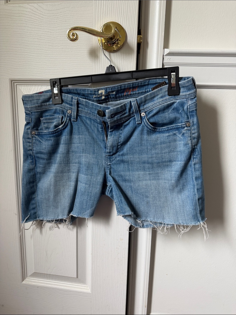 Seven denim cut off shorts Light Wash Denim Cutoff Shorts